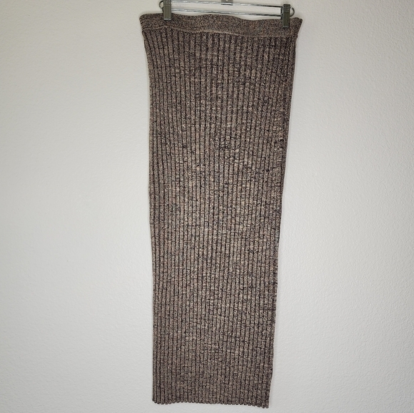 Jonathan Simkhai Ashton Rib Knit Button Detail Midi Skirt L - Picture 3 of 5